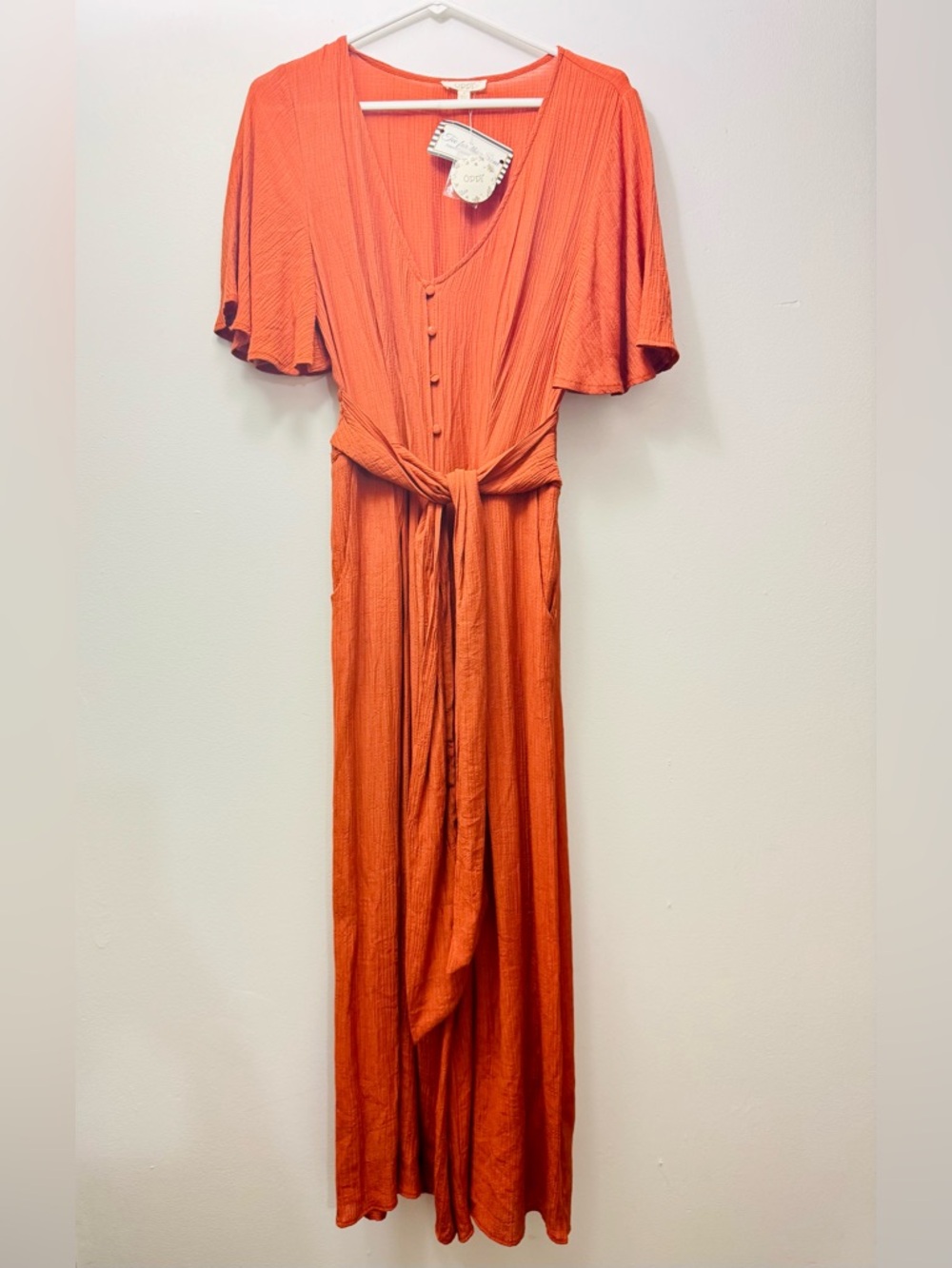 ODDI Flare jumpsuit with pockets